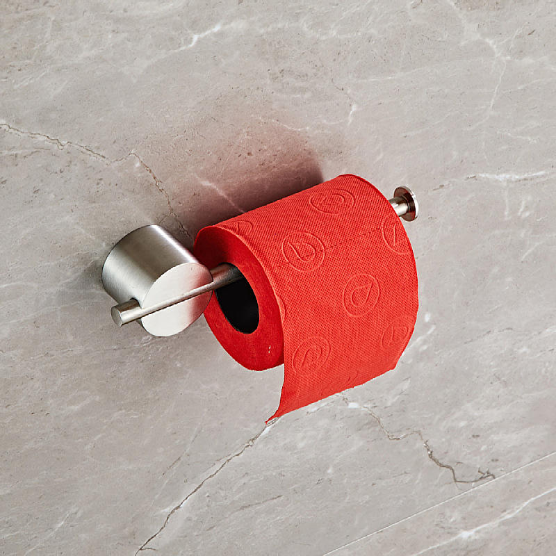 Set de suporturi pentru prosoape de baie din oțel inoxidabil 304, finisaj periat, set de cinci piese, stil modern minimalist, San Ruijia