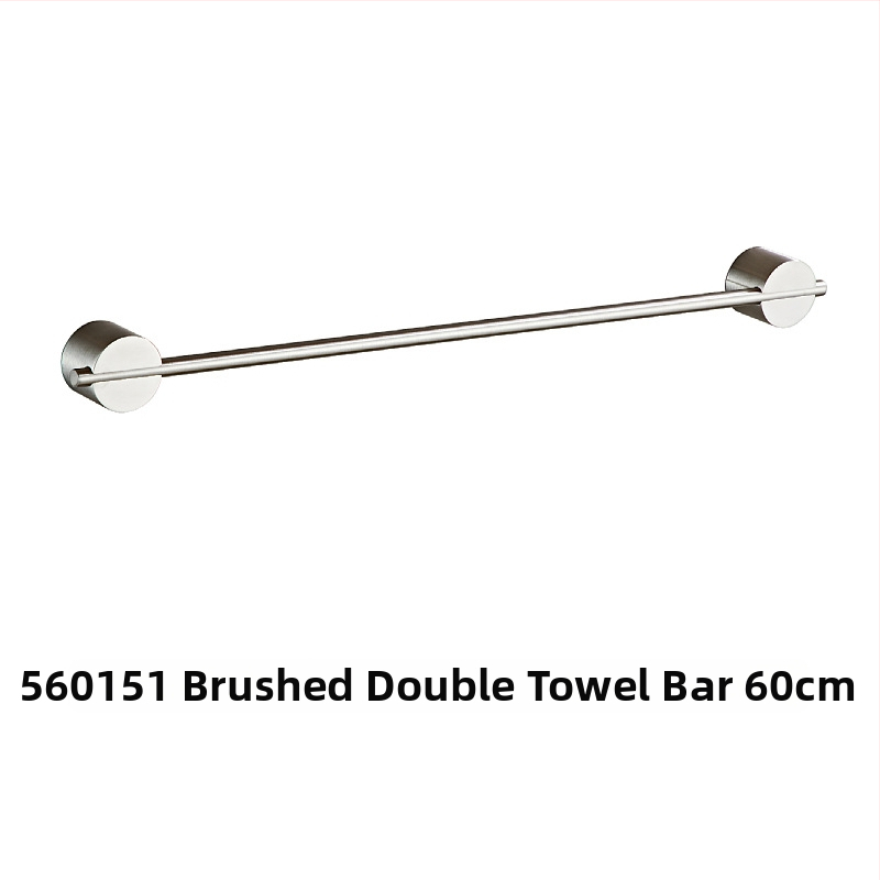 Set de suporturi pentru prosoape de baie din oțel inoxidabil 304, finisaj periat, set de cinci piese, stil modern minimalist, San Ruijia