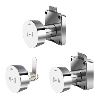 Xing Hongrui PFC Induction Lock – încuietoare din aliaj pentru dulapuri de sală și studio de yoga – 3 în 1: parolă, citire card și senzor electronic; potrivit pentru mobilier din lemn, placă și oțel; stil modern minimalist