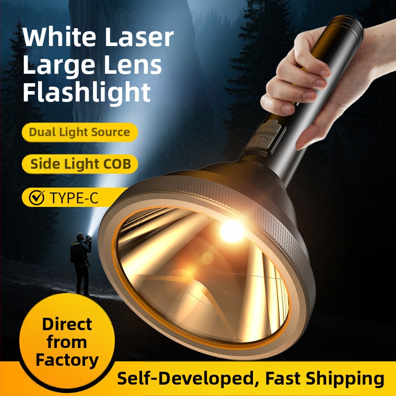 Rankinis žibintuvėlis iš aliuminio lydinio su įmontuota įkraunama baterija (18650), 5W LED, šviesos srautas 50 m, įkrovimo laikas 3 valandos, lauko naudojimui