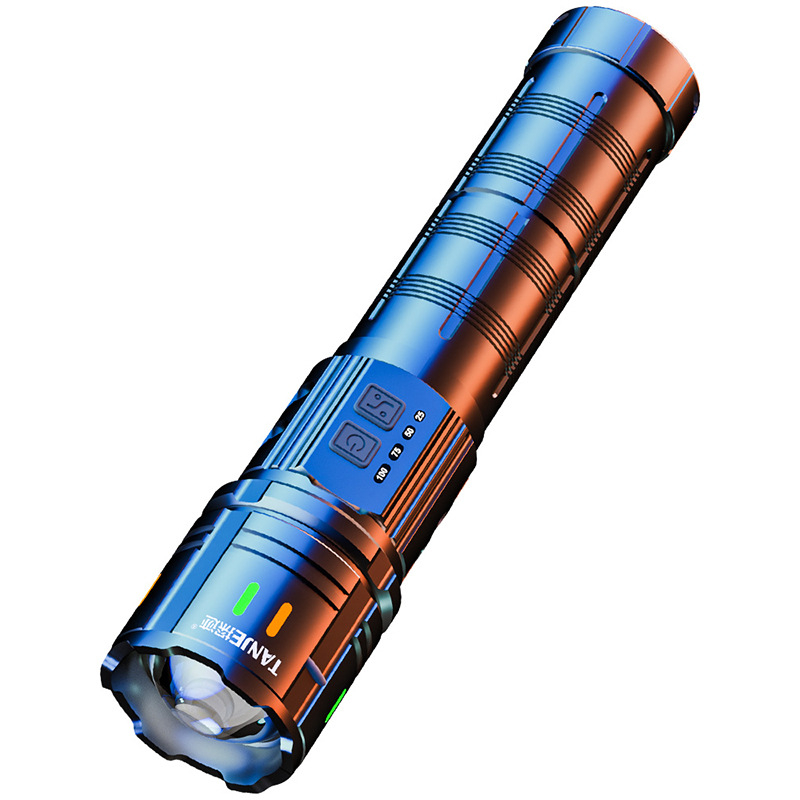 Lanterna od aluminijske legure, laser velikog dometa, 60W, domet 500 m i više, Type-C punjenje