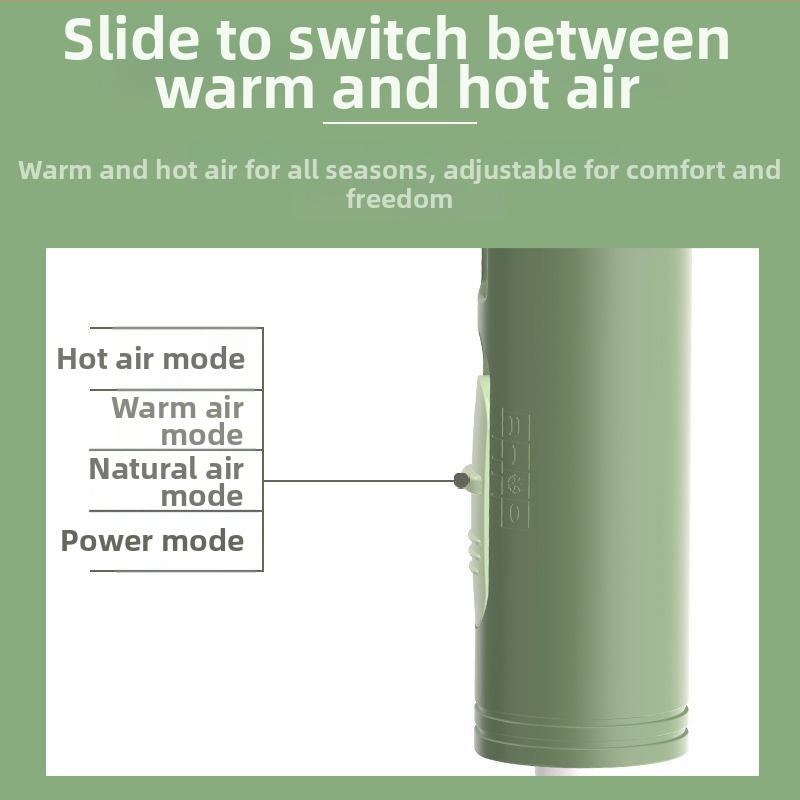 Sušič vlasov s negatívnymi iónmi, skladací, 1300W, AC motor, 220V