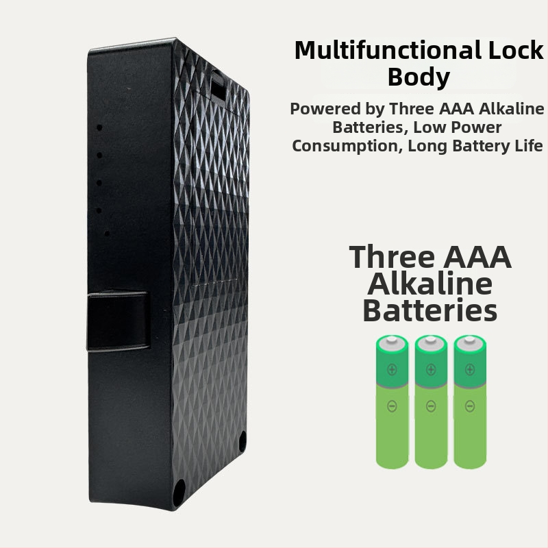 Заключалка за чекмеджета с пръстов отпечатък и електронна сигурност — ABS материал, модел M-2506, подходяща за чекмеджета, нощни шкафчета и шкафове (минималистичен стил)