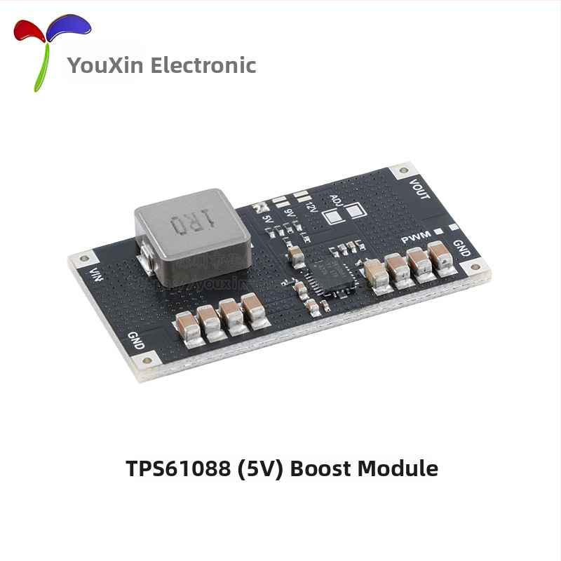 TPS61088 palielināšanas DC-DC modulis litija baterijai, ieeja 5V/9V/12V, izeja līdz 10A