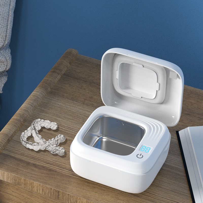 Dispozitiv fără fir pentru curățarea protezelor cu ultrasunete | Alimentare USB | Tensiune 7.4V | Putere 18W | Rezistent la apă IPX6 | Capacitate ≤ 300 ml