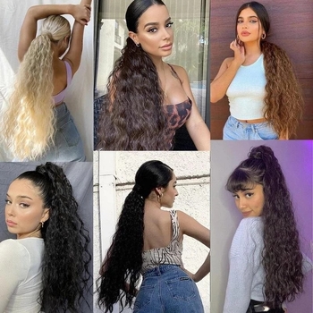 Parūka ar asti, modelis ar aizsienamu auklu, matu materiāls ar augstas temperatūras stiepli, mehāniska ražošana, nav krāsojama