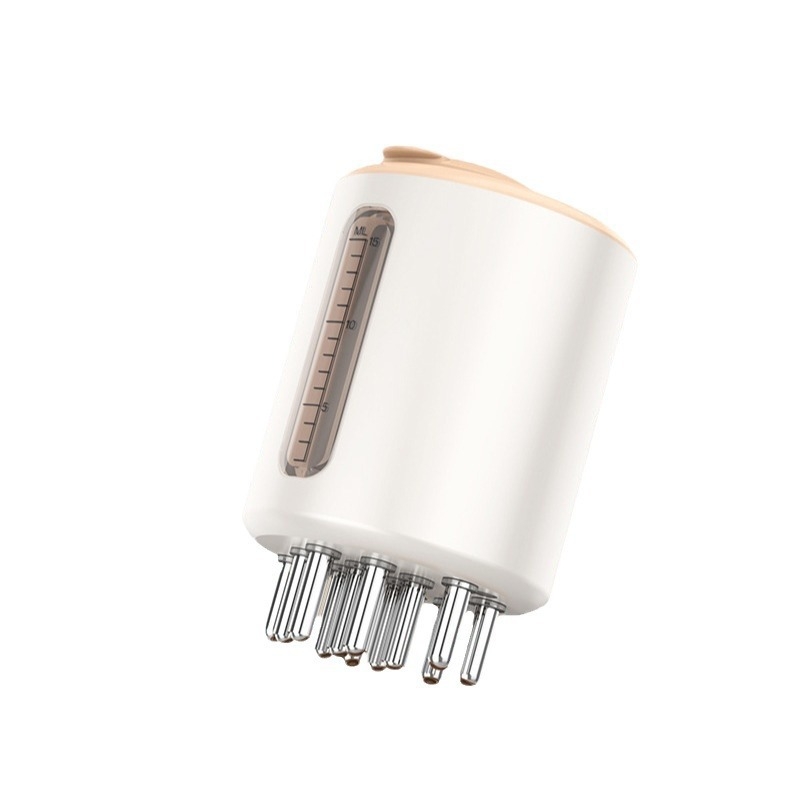 Konka KAMQ-1629-T dispozitiv pentru îngrijirea scalpului, cu aplicare de minoxidil, terapie cu lumină roșie, microcurent și masaj prin vibrații, pieptene ghid pentru lichid