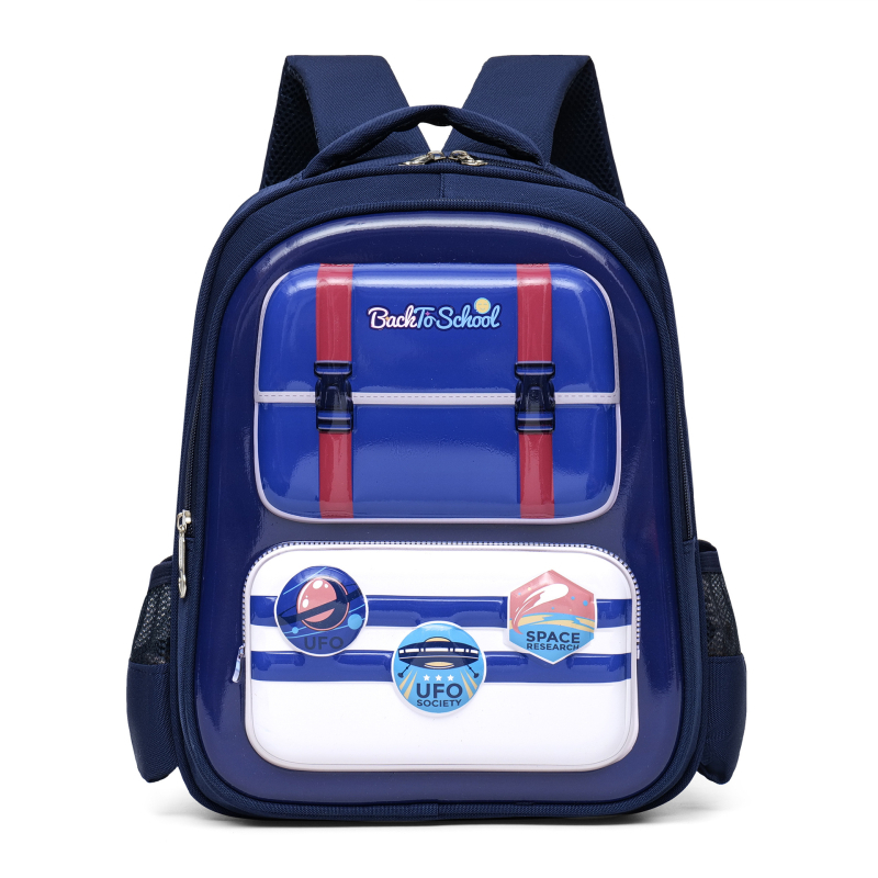 Unisex iskolai hátizsák gyermekeknek, ergonomikus háti támasz, ultrakönnyű Oxford anyag, állatmintás, 3–4. osztály számára