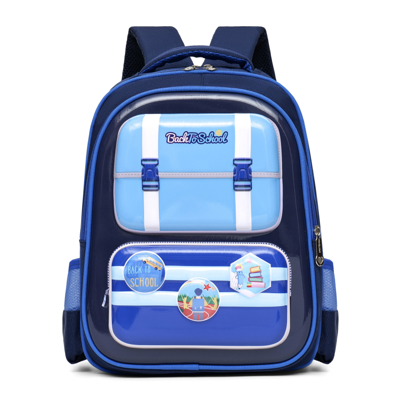 Unisex iskolai hátizsák gyermekeknek, ergonomikus háti támasz, ultrakönnyű Oxford anyag, állatmintás, 3–4. osztály számára