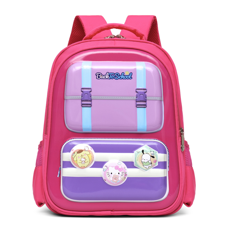 Unisex iskolai hátizsák gyermekeknek, ergonomikus háti támasz, ultrakönnyű Oxford anyag, állatmintás, 3–4. osztály számára