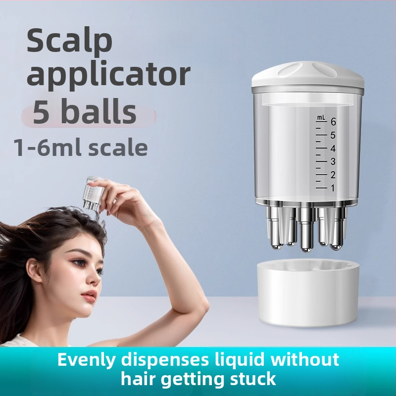 Minoxidil tinktūra galvos odos aplikatorius – rutulinė masažo galvutė, Honglai prekės ženklas, universalus naudojimas, keturi metų laikai