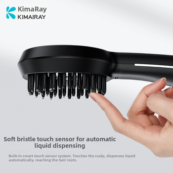 Elektrinis dozavimo masažinis šepetėlis plaukams ir galvos odai; 3 greičiai; Type-C įkrovimas