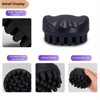 Yixin Roku turējamā šampūna suka un masāžas ķemme — matu kopšanas rīks, bez importa, parastiem lietotājiem