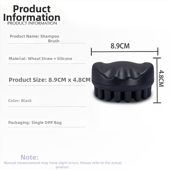 Yixin Roku turējamā šampūna suka un masāžas ķemme — matu kopšanas rīks, bez importa, parastiem lietotājiem