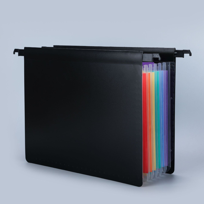 25-джобна акордеонна папка за документи, PP материал, двустранно окачваща се, печат на лого, персонализирана обработка