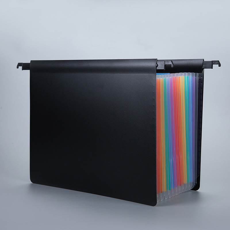 25-джобна акордеонна папка за документи, PP материал, двустранно окачваща се, печат на лого, персонализирана обработка