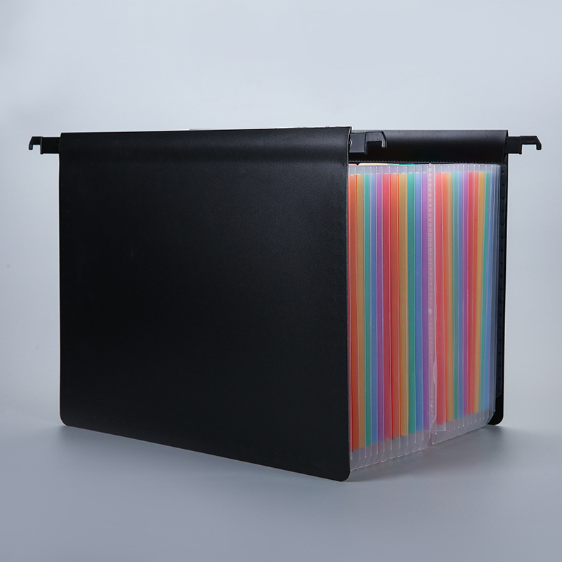 25-джобна акордеонна папка за документи, PP материал, двустранно окачваща се, печат на лого, персонализирана обработка