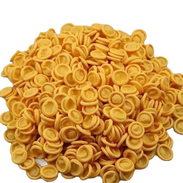 Jednorázové latexové prstové návleky, bez prachu, odolné voči opotrebeniu, proti perforácii, hmotnosť 0.65