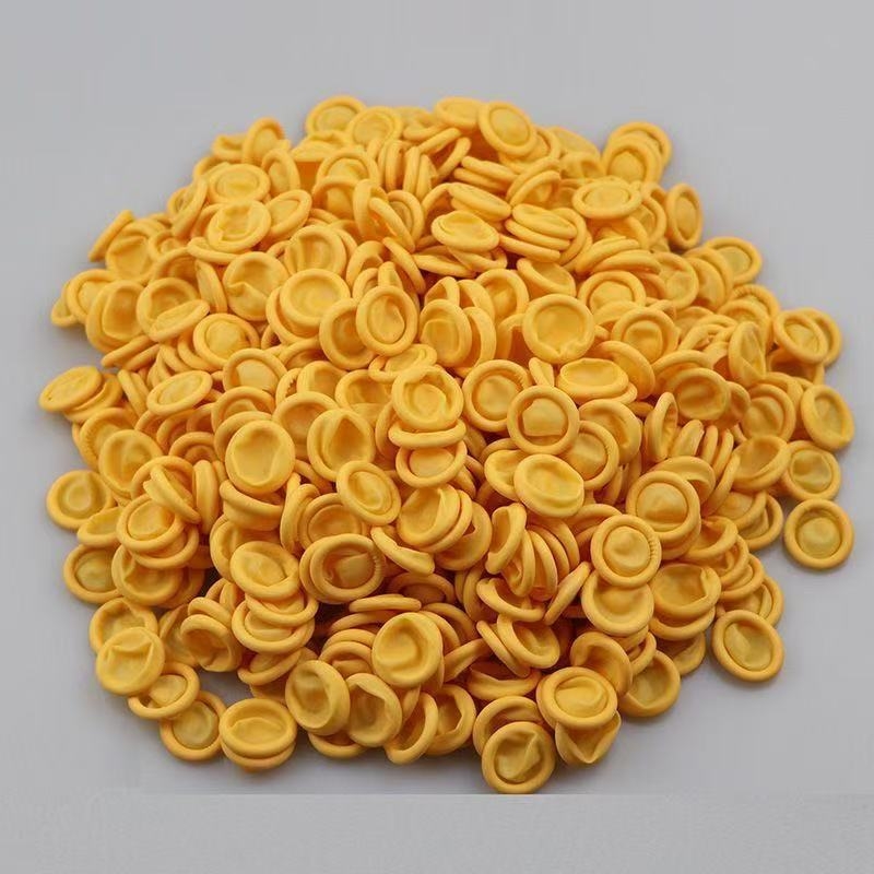 Jednorázové latexové prstové návleky, bez prachu, odolné voči opotrebeniu, proti perforácii, hmotnosť 0.65