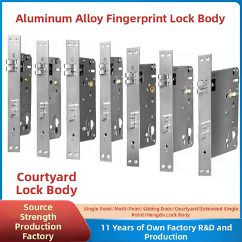 85 serijos integruotas terminio atskyrimo aliuminio piršto atspaudų spynos korpusas su nerūdijančio plieno cilindru ( kiemo spyna)