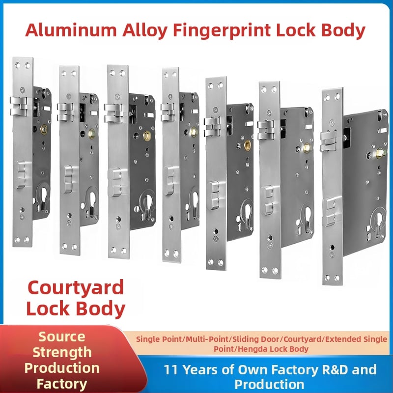 85 serijos integruotas terminio atskyrimo aliuminio piršto atspaudų spynos korpusas su nerūdijančio plieno cilindru ( kiemo spyna)