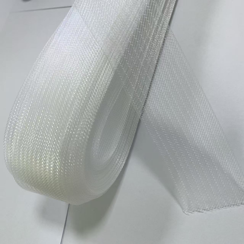 Elastingas tinklo audinys vestuvinei suknelei — plonas tinklas, poliesterio tinklo gija, Meiying