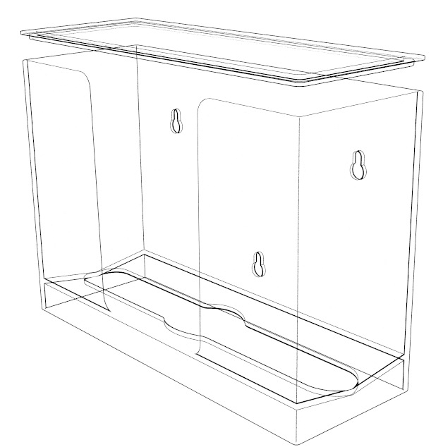 Cutie de șervețele montată pe perete din plastic, cu șervețele detașabile, rezistentă la apă și multifuncțională.