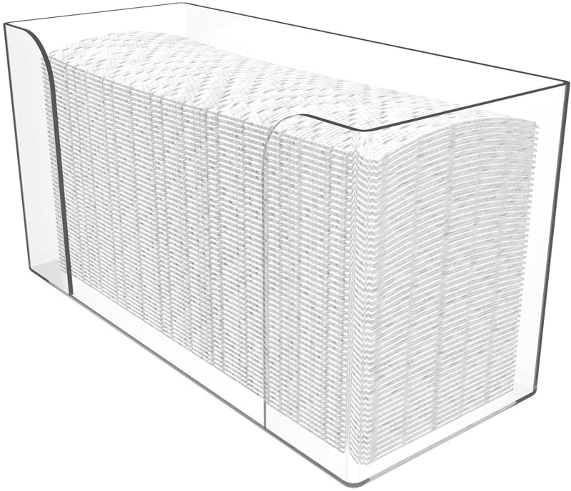 Cutie de șervețele montată pe perete din plastic, cu șervețele detașabile, rezistentă la apă și multifuncțională.