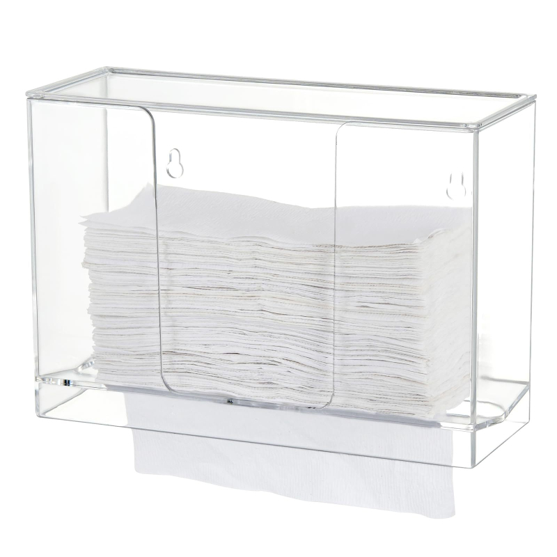 Cutie de șervețele montată pe perete din plastic, cu șervețele detașabile, rezistentă la apă și multifuncțională.