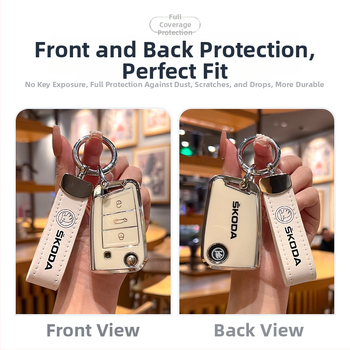 Skoda raktų dėklas Huihuangda TPU – Aukštos klasės (Prekės ženklas: Huihuangda; Automobilio markė: Skoda; Medžiaga: TPU; Stilius: Aukštos klasės)