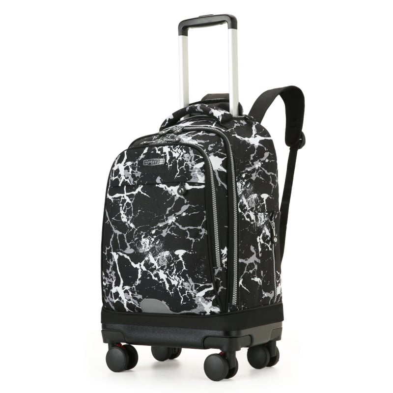 Feiyu Unisex Mokyklinė Kuprinė Su Ratukais — Oxford Audinys, Universalūs Ratai, Oro Pagalvės Diržai, Tinka Vidurinei Mokyklai ir Aukštesnėms