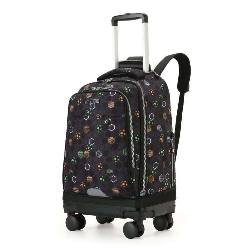 Feiyu Unisex Mokyklinė Kuprinė Su Ratukais — Oxford Audinys, Universalūs Ratai, Oro Pagalvės Diržai, Tinka Vidurinei Mokyklai ir Aukštesnėms