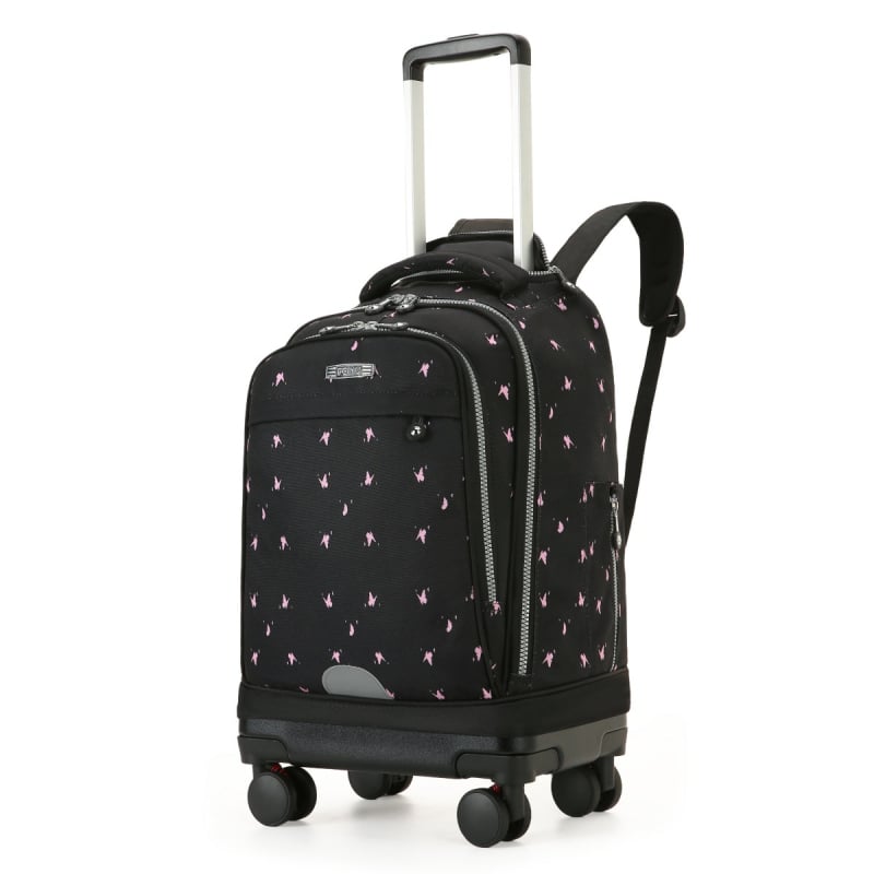 Feiyu Unisex Mokyklinė Kuprinė Su Ratukais — Oxford Audinys, Universalūs Ratai, Oro Pagalvės Diržai, Tinka Vidurinei Mokyklai ir Aukštesnėms