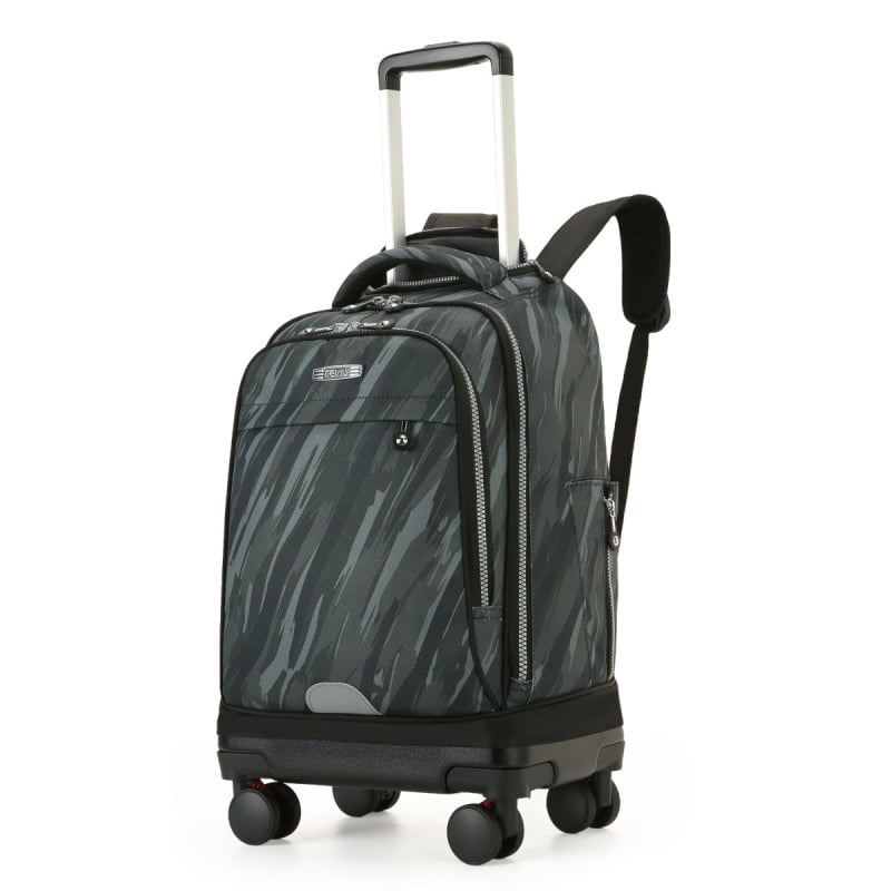 Feiyu Unisex Mokyklinė Kuprinė Su Ratukais — Oxford Audinys, Universalūs Ratai, Oro Pagalvės Diržai, Tinka Vidurinei Mokyklai ir Aukštesnėms