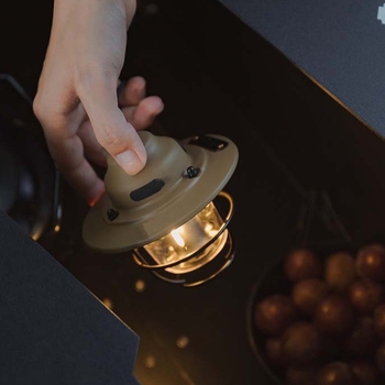 Pinecone kempingo žibintas — LED, įkraunamas, ilgas baterijos tarnavimas, tinka palapinei ir lauko naudojimui