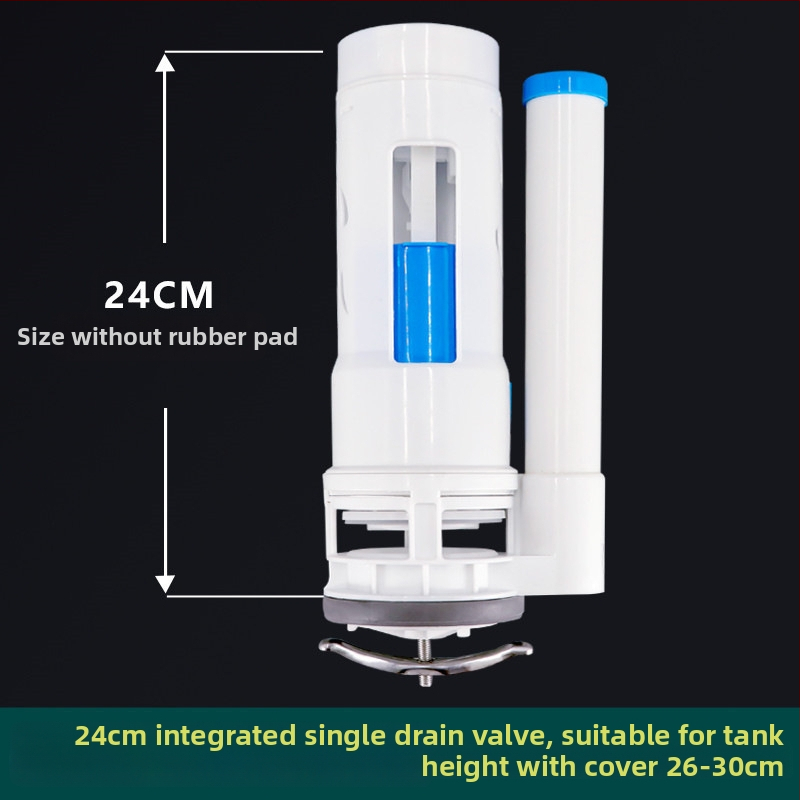 Комплект клапани за тоалетна с водосъхраняващ бустер: дренажен клапан, входен клапан и бутон за промиване; Материал: PP; Марка: Excellent; Режим на използване: натискане; Стил: модерен минимализъм