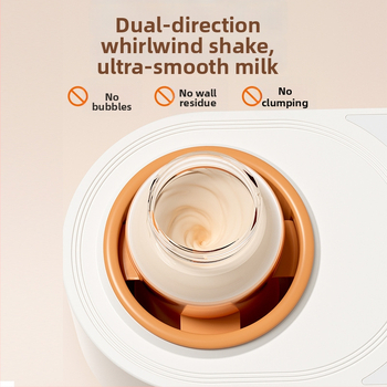 2-in-1 Bébi Tejmelegítő és Tejpor Keverő — Automata Elektromos, Állandó Hőmérséklet, Tejpor Keverés, Kijelző, Időzítő Funkció