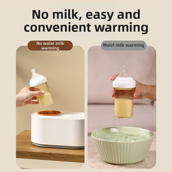 2-in-1 Bébi Tejmelegítő és Tejpor Keverő — Automata Elektromos, Állandó Hőmérséklet, Tejpor Keverés, Kijelző, Időzítő Funkció