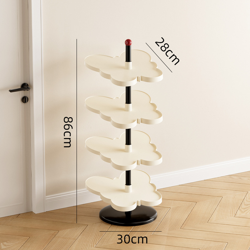 Podni stalak za cipele, 5 etaža, plastični materijal, moderni minimalistički stil, prenosiv i pokretan, za skladištenje u dnevnoj sobi