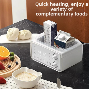 Домашен нагревател за мляко с автоматично поддържане на температурата, 2-in-1 стерилизатор за бутилки (MK-569, 500W, PP, 220V AC)