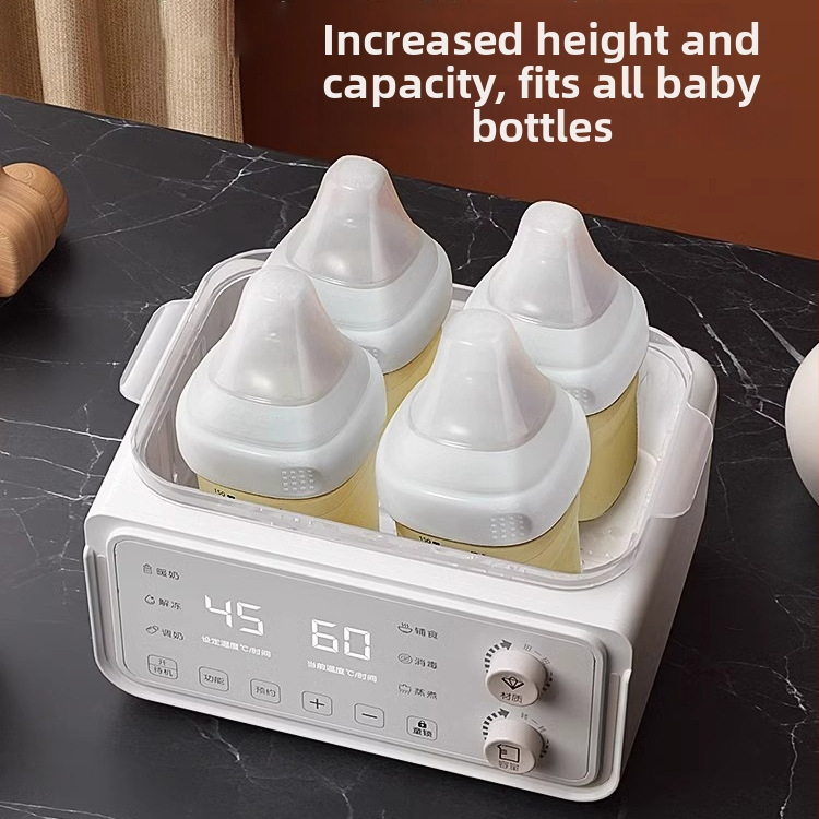 Домашен нагревател за мляко с автоматично поддържане на температурата, 2-in-1 стерилизатор за бутилки (MK-569, 500W, PP, 220V AC)