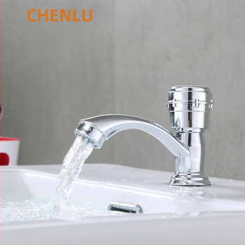 Plastikust kraan valamu jaoks keramikkava ventiiliga, nominaalne rõhk 0,8 MPa, kolonniline paigaldus, sissetooma/väljundtoru diameeter 4 punktid