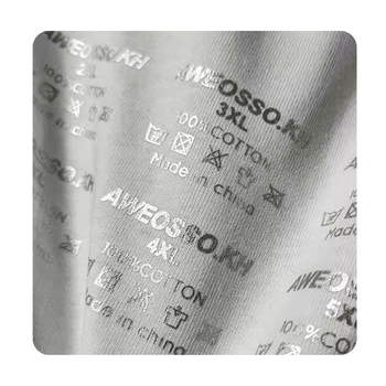 Etiketa za pranje s toplim prijenosom za odjeću — Proces vrućeg otiska, Marka Hongcai, Primjena: donje rublje, kape, torbe i tekstil