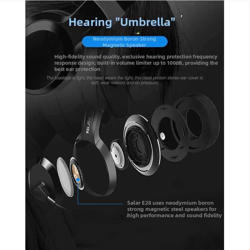 USB káblový headset s vstavanou zvukovou kartou a mikrofónom, 40 mm reproduktory, rozsah frekvencie 20 kHz, impedancia 32 Ω, dĺžka kábla 2,7 m