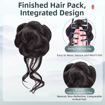 Parūka ar asti – pilnībā roku adīta, augsttemperatūras stieple, nav krāsojama vai perm, pielāgota versija (asti: stingrs)