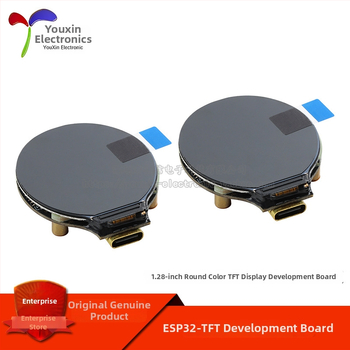 ESP32S3-N16R8/R16 plokštė su apvaliu IPS TFT LCD ekranu