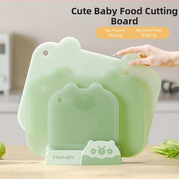 Maisto kokybės plastikinė pjaustymo lenta namų naudojimui, neslidi, pelėsiui atspari, tinkama kūdikių maistui ir vaisių bei daržovių paruošimui