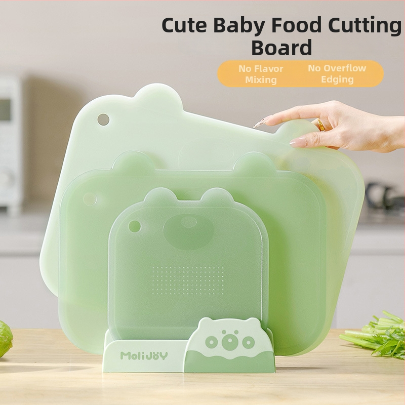 Maisto kokybės plastikinė pjaustymo lenta namų naudojimui, neslidi, pelėsiui atspari, tinkama kūdikių maistui ir vaisių bei daržovių paruošimui