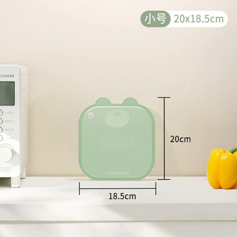 Maisto kokybės plastikinė pjaustymo lenta namų naudojimui, neslidi, pelėsiui atspari, tinkama kūdikių maistui ir vaisių bei daržovių paruošimui