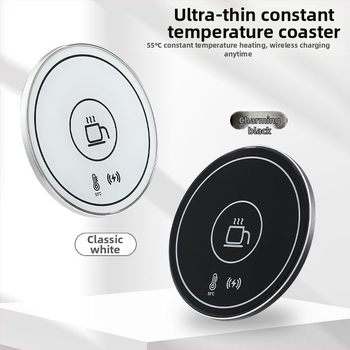 Belaidė puodelio šildymo padėklas – keraminis korpusas, be automatinio išjungimo